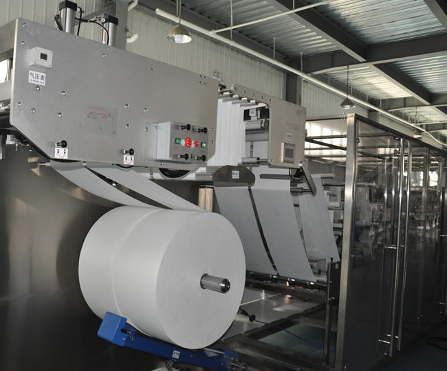 WT-CF4 CROSS FOLD WIPES PRODUCTION LINE